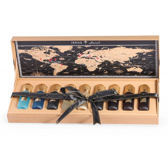 Coffret Tobacco - parfum voyage olfactif IBRAQ - flacon - Elegance Arabie